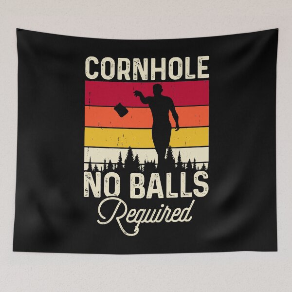 Item preview, Cornhole No Balls Required Retro Design - Baggo Team Bean Bag Toss Game - Funny Cornhole Player Vintage designed and sold by naworas.