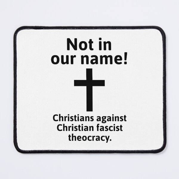 Item preview, Christians against fascist theocracy designed and sold by Rachel the Artist .