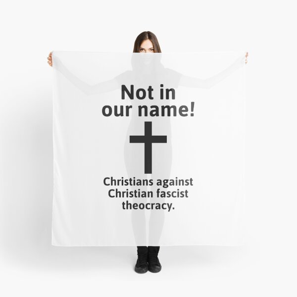 Item preview, Christians against fascist theocracy designed and sold by Rachel the Artist .