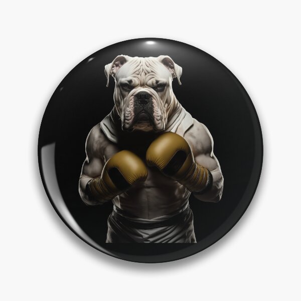 Item preview, Cool Bulldog Boxing - Boxer Bulldog Fighter Wearing Boxing Gloves designed and sold by MadeByRobots.