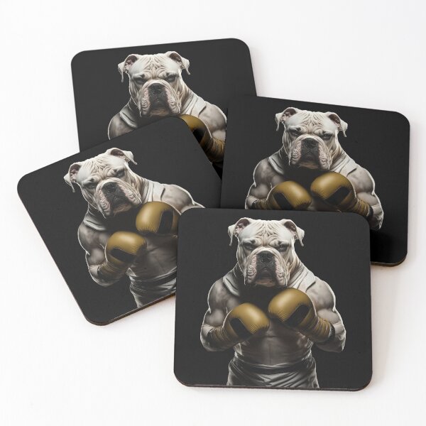 Item preview, Cool Bulldog Boxing - Boxer Bulldog Fighter Wearing Boxing Gloves designed and sold by MadeByRobots.
