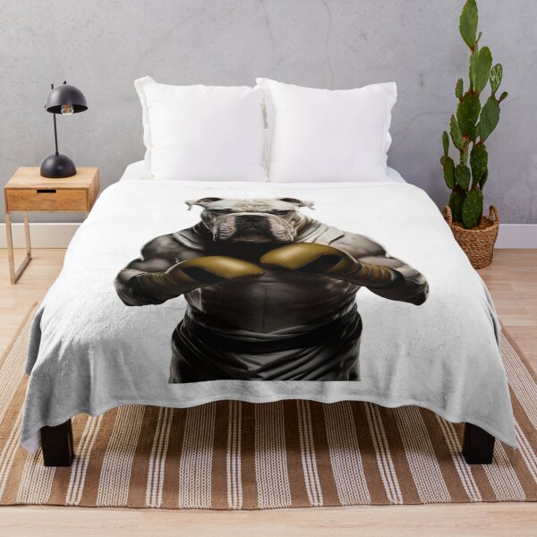 Item preview, Cool Bulldog Boxing - Boxer Bulldog Fighter Wearing Boxing Gloves designed and sold by MadeByRobots.