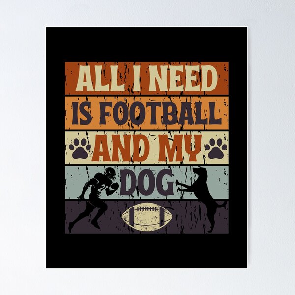 Artikel-Vorschau von Alles was ich brauche ist Fußball und mein Hund, Fußball-Hundeliebhaber, designt und verkauft von Nicet-shirt1.