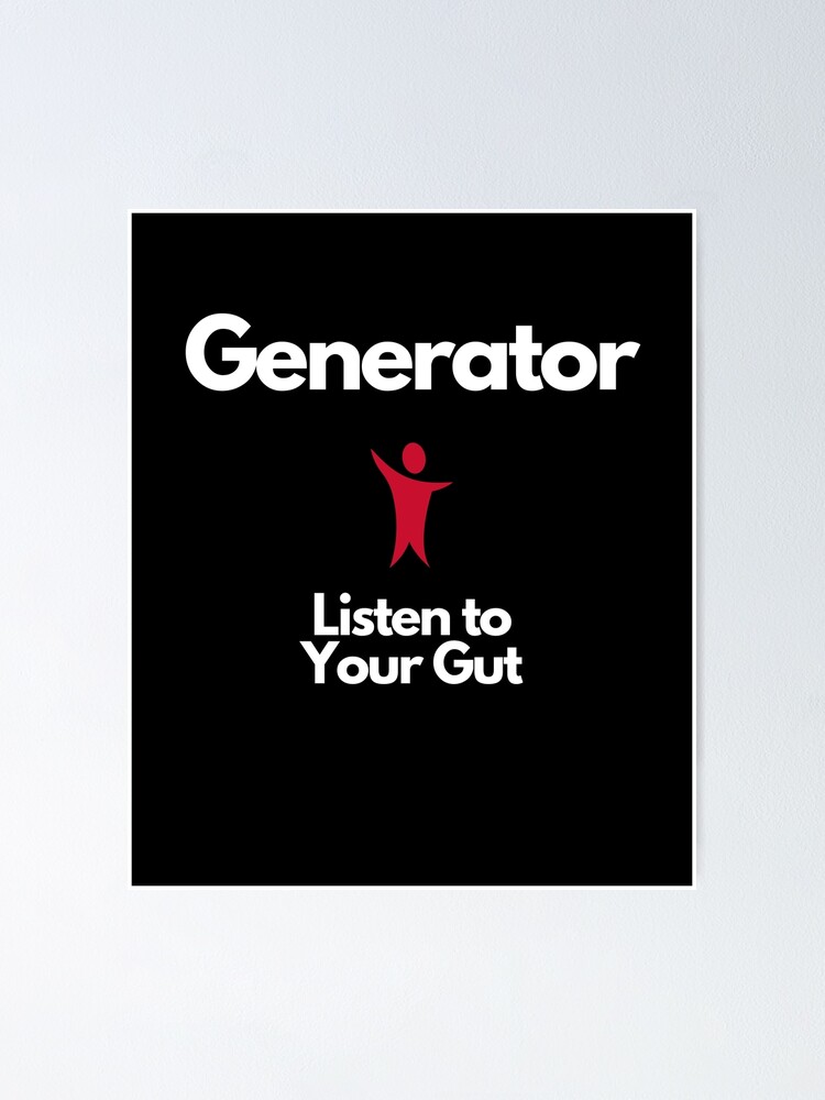 Thumbnail 1 of 3, Poster, Generator Strategy Human Design Black designed and sold by HDMarta.