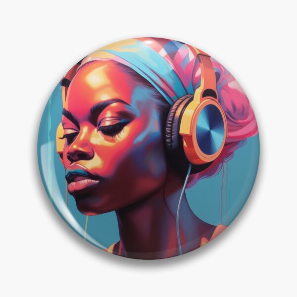 Item preview, Calm Beats | Female DJ in Retro Pop Art Style designed and sold by FairX.