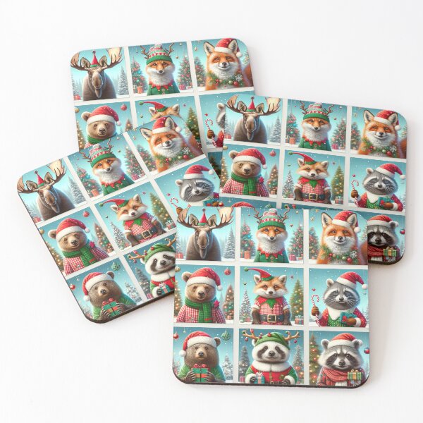 Item preview, Woodland Creatures in Christmas Cheer designed and sold by avocadonic.