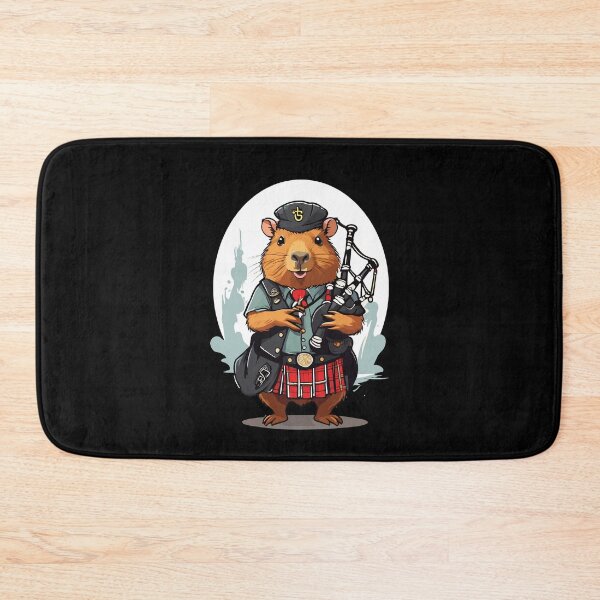 Item preview, Bagpiper capybara. Traditional Scottish musician. designed and sold by twisted-dot.