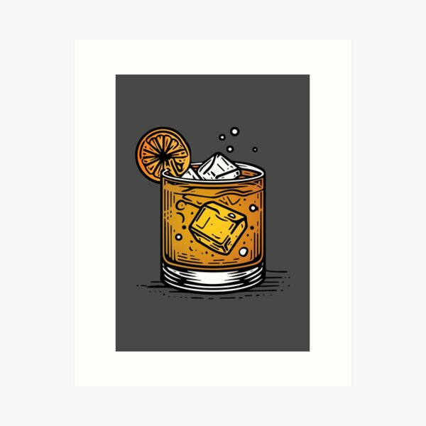 Item preview, Old Fashioned Cocktail designed and sold by ArtFactoryAI.