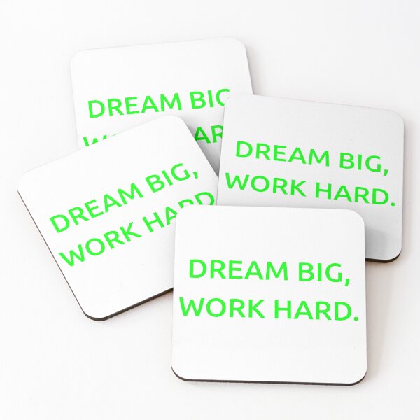 Item preview, Dream big, work hard. designed and sold by IMCDT.