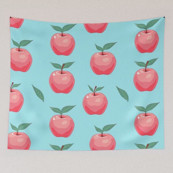 Item preview, Painting red apple in seamless pattern. designed and sold by Whiteblueshop.