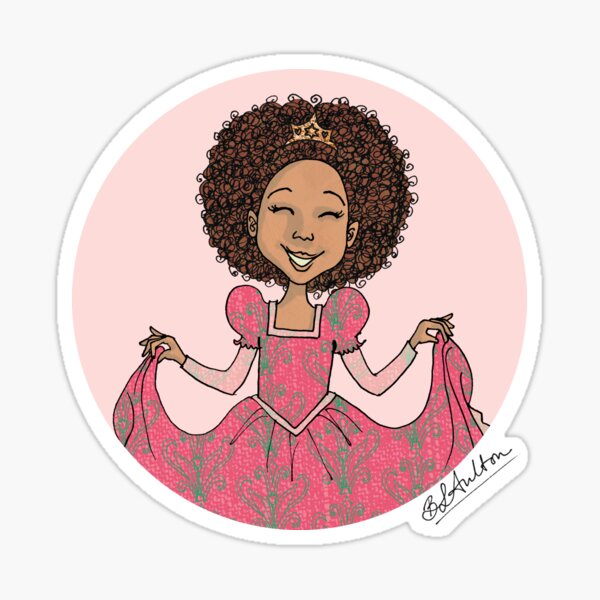 Just Like Me Happy Princess A Sticker