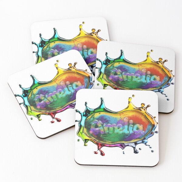 Item preview, AMELIA - Rainbow Slick Custom Name designed and sold by ShePrompts.