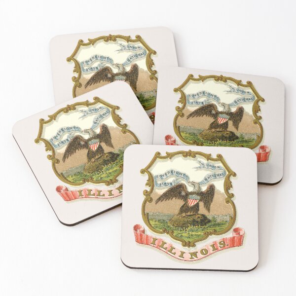 Item preview, 1876 Illinois Coat of Arms designed and sold by historicimage.