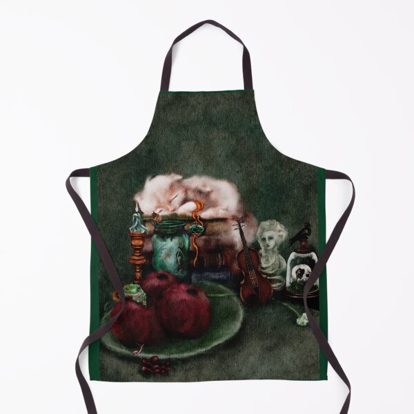 Item preview, Dark Academia Art Sleeping Kitten Can you Find the mermaid? designed and sold by Monica Laipple.