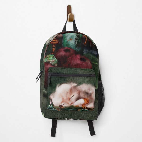 Item preview, Dark Academia Art Sleeping Kitten Can you Find the mermaid? designed and sold by Monica Laipple.