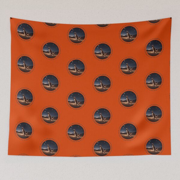 Item preview, Kangaroo in the desert in the desert designed and sold by KarakitAI.