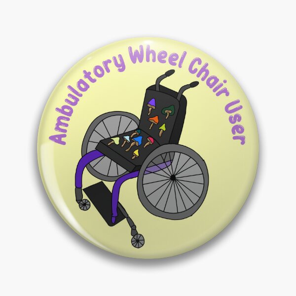 Item preview, Mushroom ambulatory wheelchair user  designed and sold by Acefrogs.
