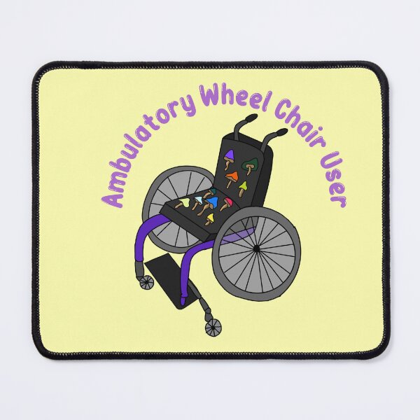 Item preview, Mushroom ambulatory wheelchair user designed and sold by Acefrogs.