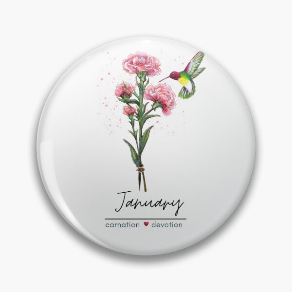Item preview, January Birth Flower - Carnation designed and sold by Roy & Tiffany.