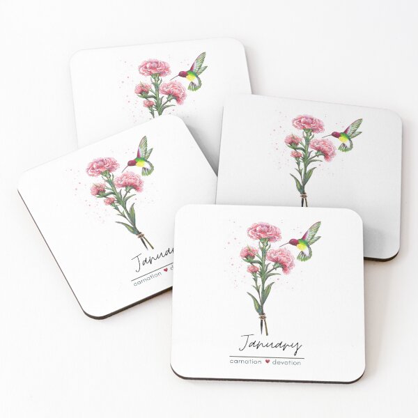 Item preview, January Birth Flower - Carnation designed and sold by Roy & Tiffany.