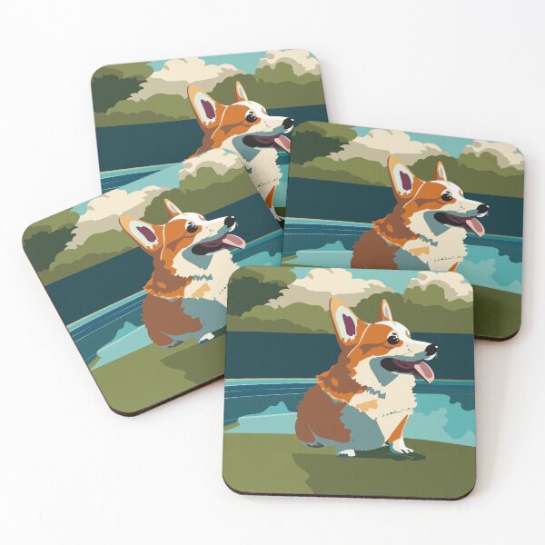 Item preview, Happy Corgi designed and sold by Corgi-at-night.