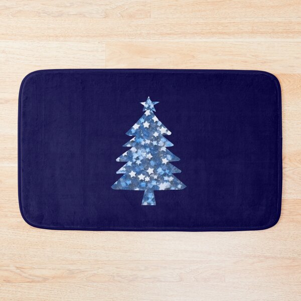 Item preview, Christmas tree blue glitter designed and sold by KarakitAI.