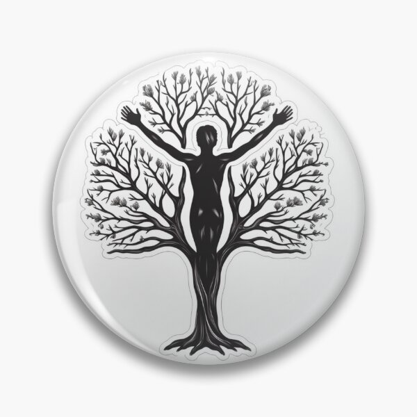 Item preview, Serene Silhouette Yoga Tree Pose - Nature-Inspired Meditation Art designed and sold by NovaGenArt.
