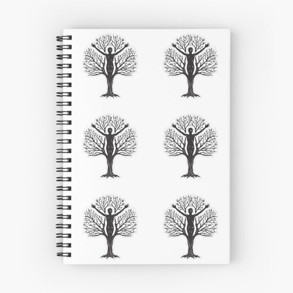 Item preview, Serene Silhouette Yoga Tree Pose - Nature-Inspired Meditation Art designed and sold by NovaGenArt.