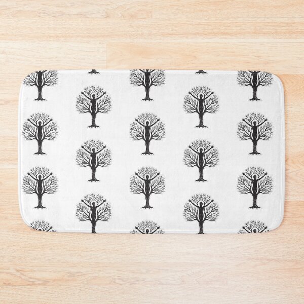 Item preview, Serene Silhouette Yoga Tree Pose - Nature-Inspired Meditation Art designed and sold by NovaGenArt.