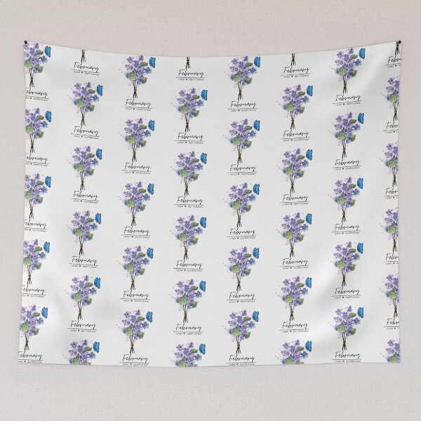 Item preview, February Birth Flower - Violet designed and sold by Roy & Tiffany.