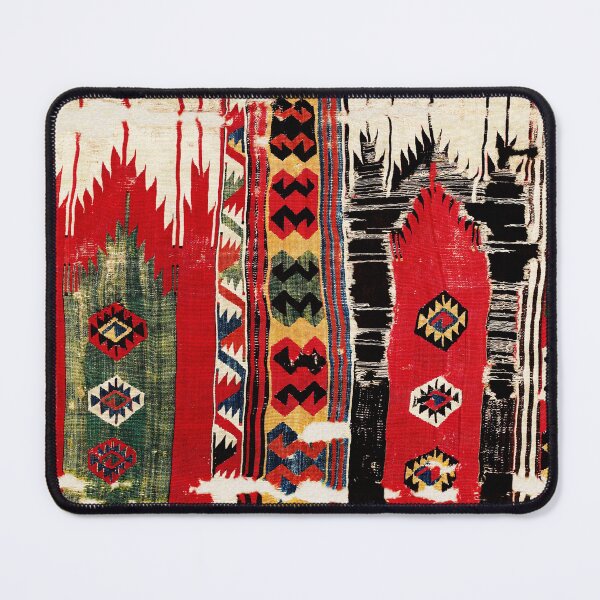 Item preview, Aksaray Antique Turkish Cappadocian Kilim Rug Fragment Print designed and sold by Vicky Brago-Mitchell®.