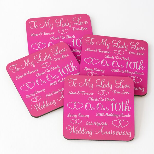 Item preview, 10th Wedding Anniversary - To My Lady Love - Now & Forever - Cheek To Cheek designed and sold by RosieLadyLove.