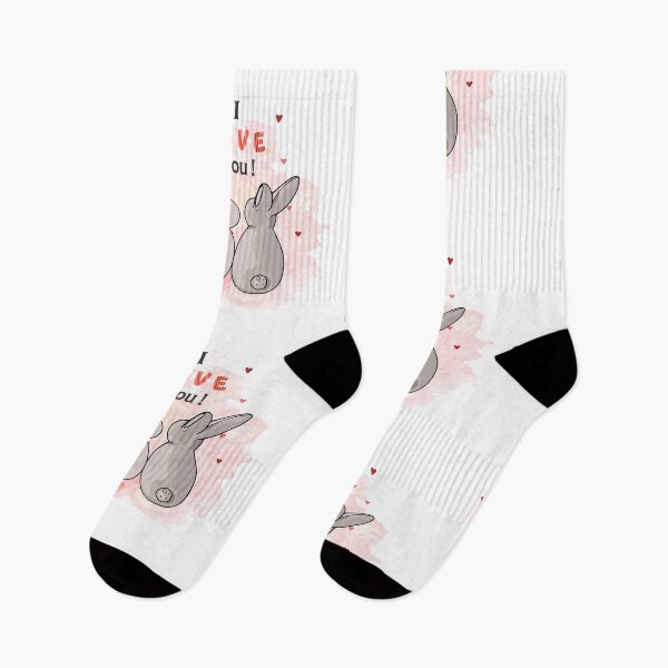 Item preview,  Valentine. Bunny Love: Whiskers and Ears, I Love You designed and sold by Anastasiia Yurevych.