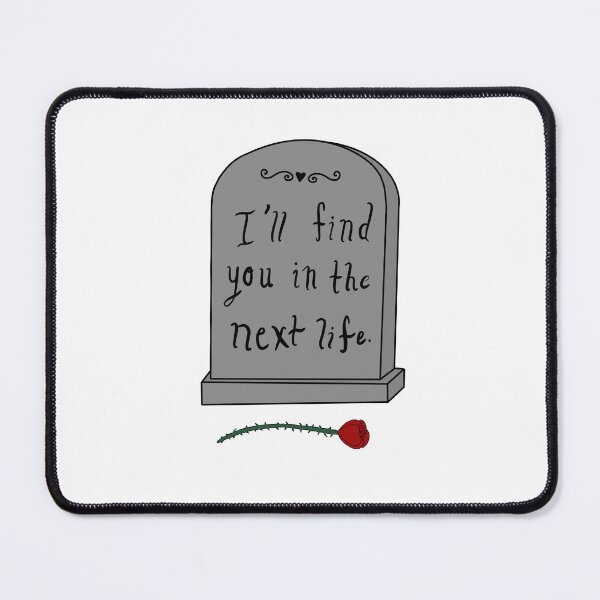 Item preview, Gravestone reincarnation message designed and sold by malaynab-artsy.