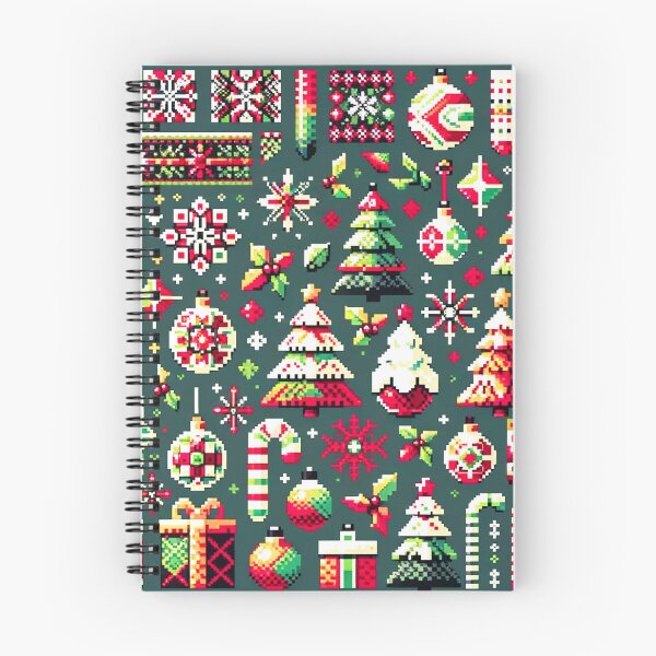 Item preview, Retro Holiday Pixels: Christmas in 8-Bit designed and sold by Gravitylessarts.
