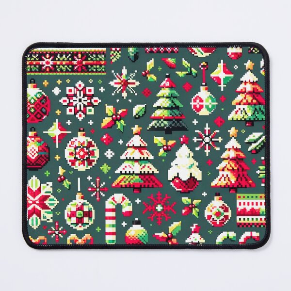 Item preview, Retro Holiday Pixels: Christmas in 8-Bit designed and sold by Gravitylessarts.