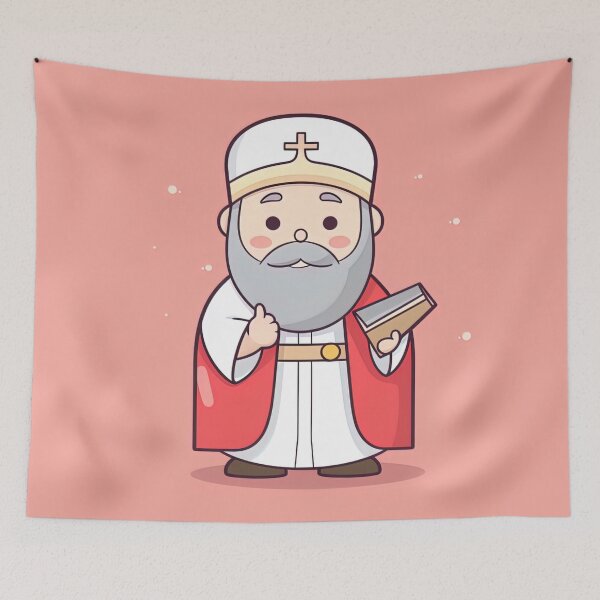 Item preview, Saint Augustine | cute style designed and sold by ComicsFactory.