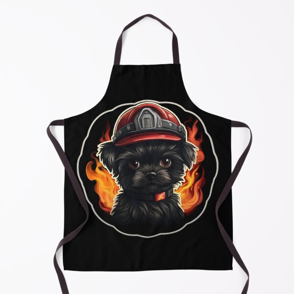 Item preview, Firefighter Affenpinscher designed and sold by CUTEDOGGIEZ.