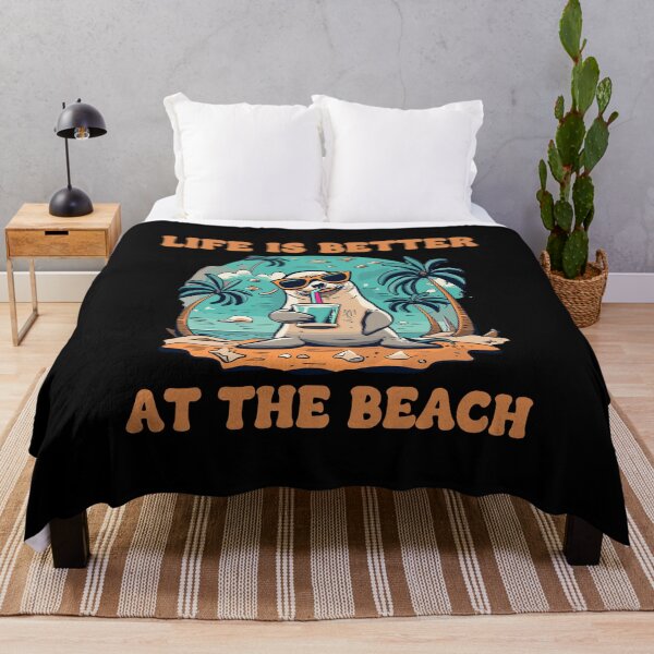 Item preview, Life Is Better At The Beach designed and sold by PetSafari.