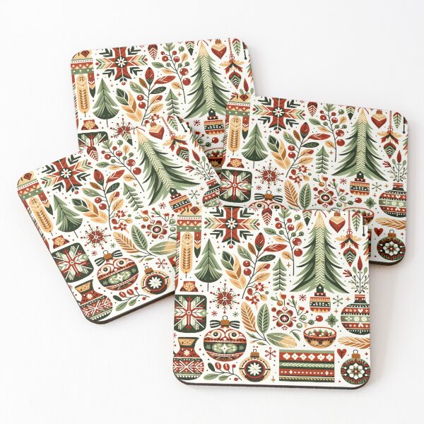 Item preview, Rustic Yuletide Charm: A Folk Art Christmas designed and sold by Gravitylessarts.