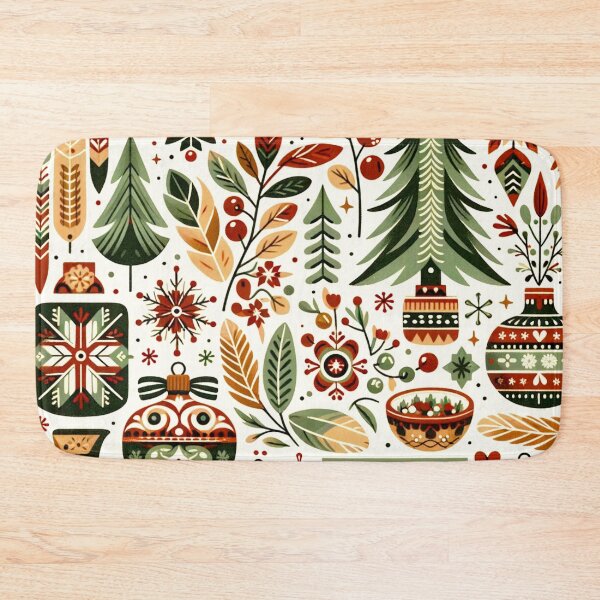 Item preview, Rustic Yuletide Charm: A Folk Art Christmas designed and sold by Gravitylessarts.
