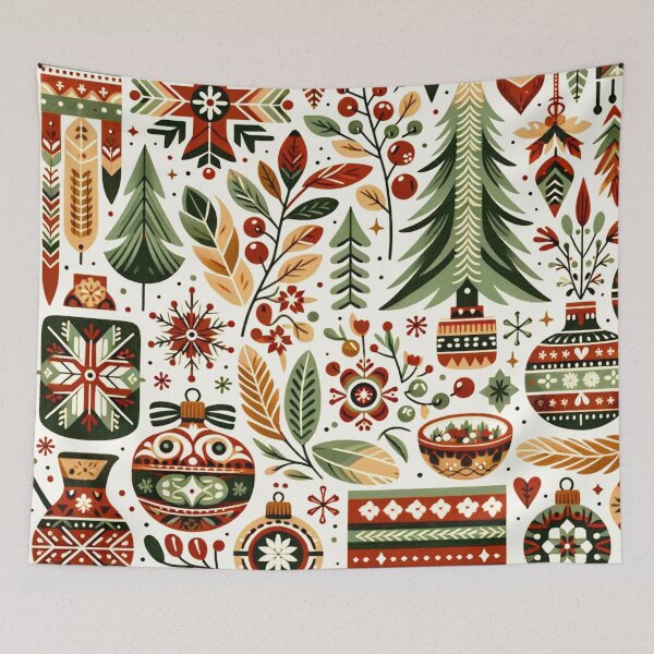 Item preview, Rustic Yuletide Charm: A Folk Art Christmas designed and sold by Gravitylessarts.