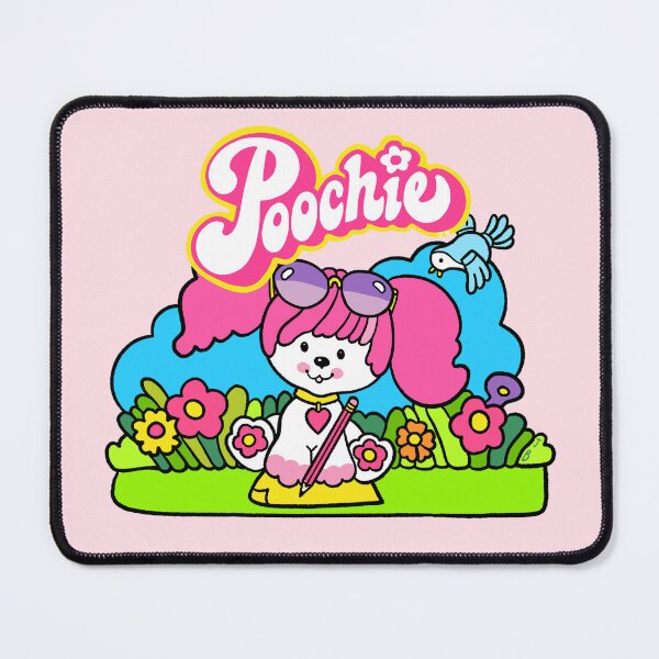 Item preview, Poochie writes a letter - Retro 80s Pink Dog designed and sold by FunnehGacha.