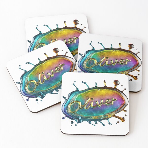Item preview, OLIVER - Rainbow Slick Custom Name designed and sold by ShePrompts.