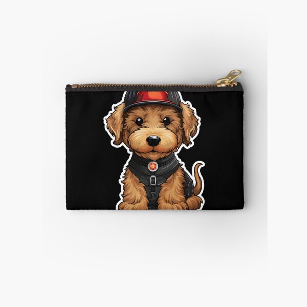 Item preview, Firefighter Airedale Terrier designed and sold by CUTEDOGGIEZ.