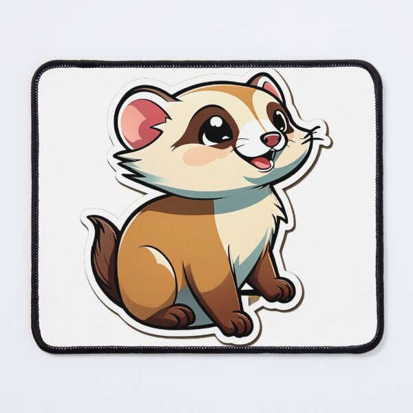 Item preview, Radiant Ferrets: Joyful Whiskers in Every Frame designed and sold by MoonShroomPrint.