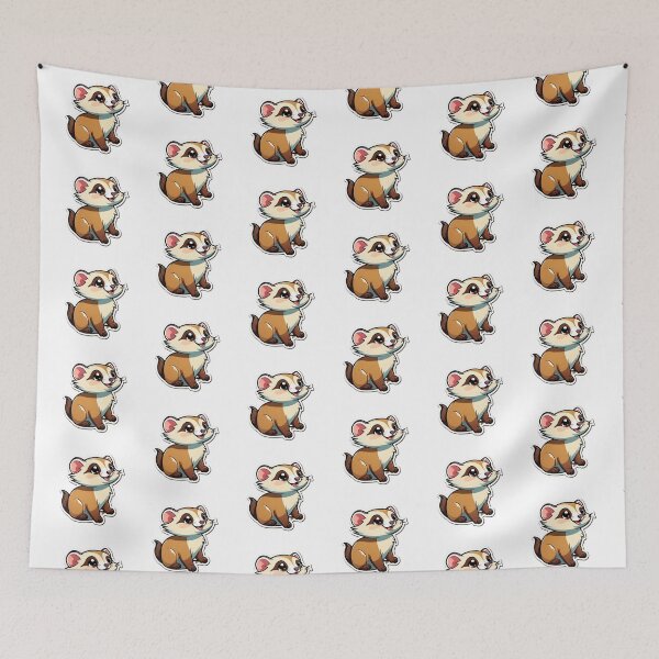 Item preview, Radiant Ferrets: Joyful Whiskers in Every Frame designed and sold by MoonShroomPrint.