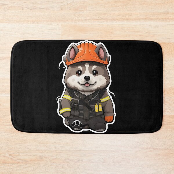 Item preview, Firefighter Akita designed and sold by CUTEDOGGIEZ.