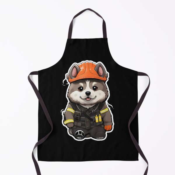 Item preview, Firefighter Akita designed and sold by CUTEDOGGIEZ.