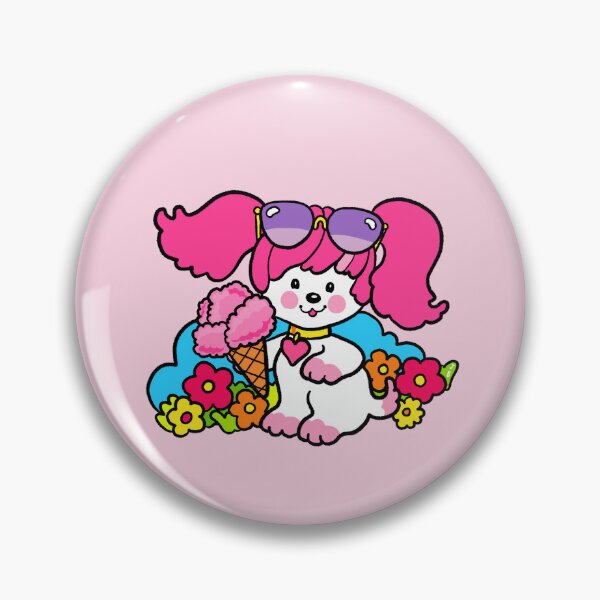 Item preview, Poochie Ice Cream - Retro 80s Pink Dog designed and sold by FunnehGacha.
